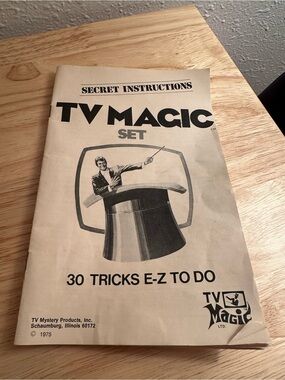 TV Magic Set Instruction Booklet - 1975